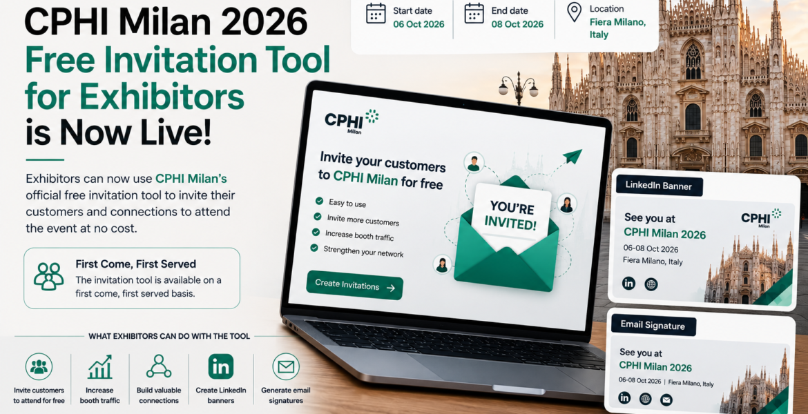 CPHI Milan 2026 invitation tool