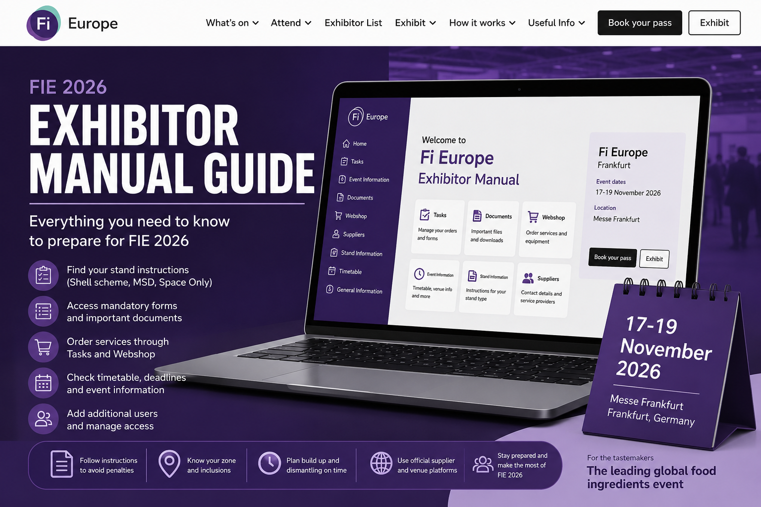 FIE 2026 Exhibitor Manual Guide: